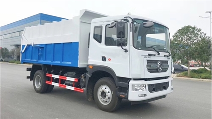 国五对接式垃圾车——东风D9与15方压缩站垃圾车的环保与高效运输解决方案